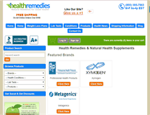 Tablet Screenshot of healthremedies.com